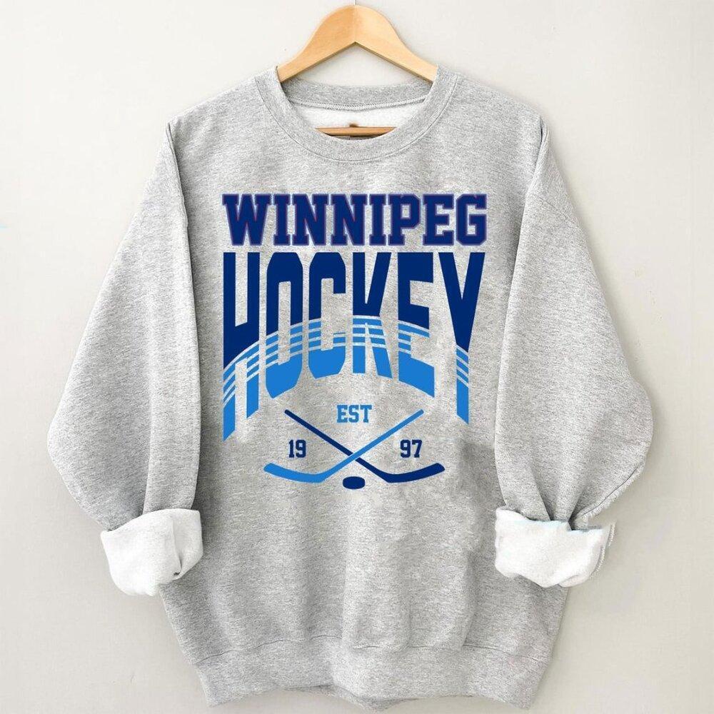 1997 Winnipeg Hockey Sweatshirt Hockey Team Winnipeg Nhl Retro